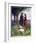 They Took a Sad Farewell of Each Other, 1746-AS Forrest-Framed Giclee Print