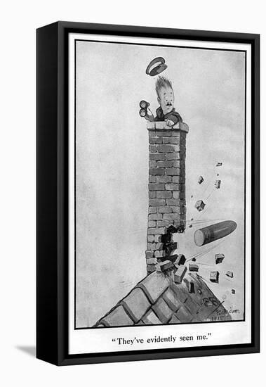 They'Ve Evidently Seen Me by Bruce Bairnsfather-Bruce Bairnsfather-Framed Stretched Canvas