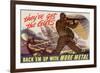 They've Got the Guts, Back Em Up with More Metal - WWII War Propaganda-null-Framed Art Print