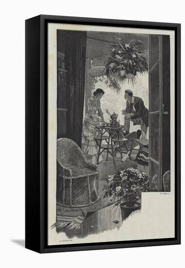 They Were Married-Richard Caton Woodville II-Framed Stretched Canvas