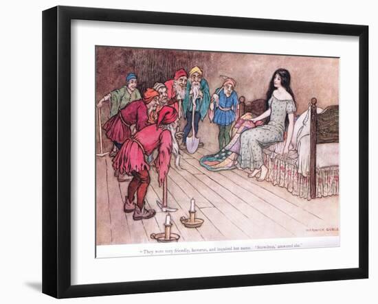 They Were Very Friendly However-Warwick Goble-Framed Giclee Print