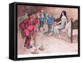 They Were Very Friendly However-Warwick Goble-Framed Stretched Canvas