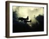 Thick Cloud Cover US Navy Douglas SBD "Dauntless" Torpedo Dive Bombers on Japanese Held Wake Island-null-Framed Photographic Print