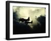 Thick Cloud Cover US Navy Douglas SBD "Dauntless" Torpedo Dive Bombers on Japanese Held Wake Island-null-Framed Photographic Print