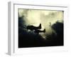 Thick Cloud Cover US Navy Douglas SBD "Dauntless" Torpedo Dive Bombers on Japanese Held Wake Island-null-Framed Photographic Print