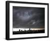 Thick Dark Cloud Hangs over Jakarta, Indonesia, before a Thunder Storm-null-Framed Photographic Print