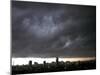 Thick Dark Cloud Hangs over Jakarta, Indonesia, before a Thunder Storm-null-Mounted Photographic Print