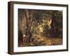 Thicket of Roe Deer at the Stream of Plaisir Fontaine-Gustave Courbet-Framed Art Print