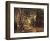 Thicket of Roe Deer at the Stream of Plaisir Fontaine-Gustave Courbet-Framed Art Print