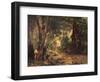 Thicket of Roe Deer at the Stream of Plaisir Fontaine-Gustave Courbet-Framed Art Print
