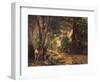 Thicket of Roe Deer at the Stream of Plaisir Fontaine-Gustave Courbet-Framed Art Print
