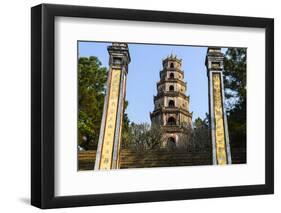 Thien Mu Pagoda, Built in 1844, on the Bank of Perfume River, Group of Hue Monuments-Nathalie Cuvelier-Framed Photographic Print