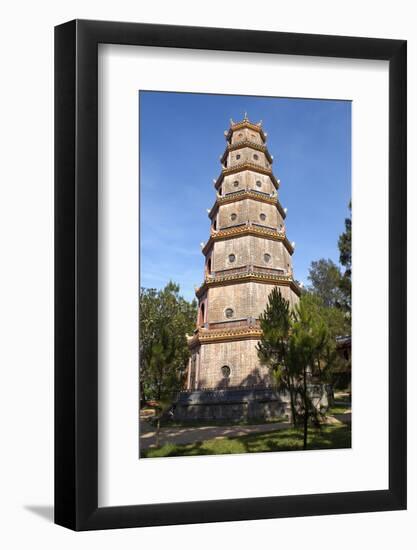 Thien Mu Pagoda, Hue, Vietnam, Indochina, Southeast Asia, Asia-Bruno Morandi-Framed Photographic Print