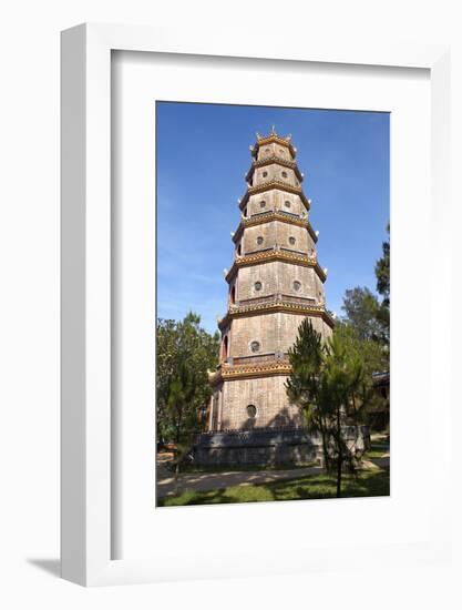 Thien Mu Pagoda, Hue, Vietnam, Indochina, Southeast Asia, Asia-Bruno Morandi-Framed Photographic Print