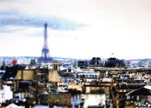 View on the Eiffel Tower-Thikent-Mounted Art Print