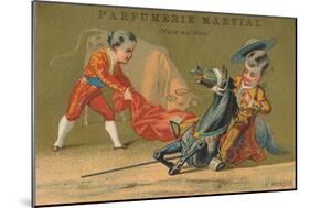 Thildren as a Picador and a Matador, C.1910S-null-Mounted Giclee Print