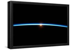 Thin Blue Line of Earth Atmosphere Poster-null-Framed Poster