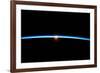 Thin Blue Line of Earth Atmosphere-null-Framed Photo