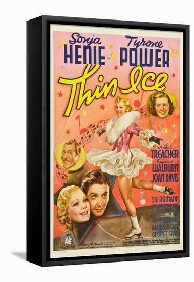 Thin Ice, Sonja Henie, Tyrone Power, Arthur Treacher, Joan Davis, 1937-null-Framed Stretched Canvas