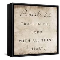 Thine Heart-Jace Grey-Framed Stretched Canvas