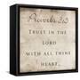 Thine Heart-Jace Grey-Framed Stretched Canvas