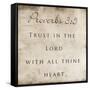 Thine Heart-Jace Grey-Framed Stretched Canvas