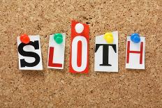 The Word Sloth-thinglass-Photographic Print