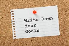 Write down Your Goals-thinglass-Photographic Print