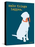 Things Happen - Blue Version-Dog is Good-Stretched Canvas