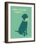 Things Happen - Teal Version-Dog is Good-Framed Art Print