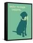 Things Happen - Teal Version-Dog is Good-Framed Stretched Canvas