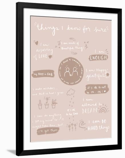 Things I Know For Sure-Leah Straatsma-Framed Art Print