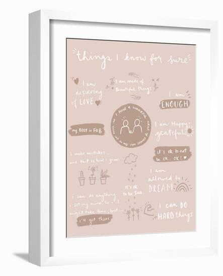 Things I Know For Sure-Leah Straatsma-Framed Art Print