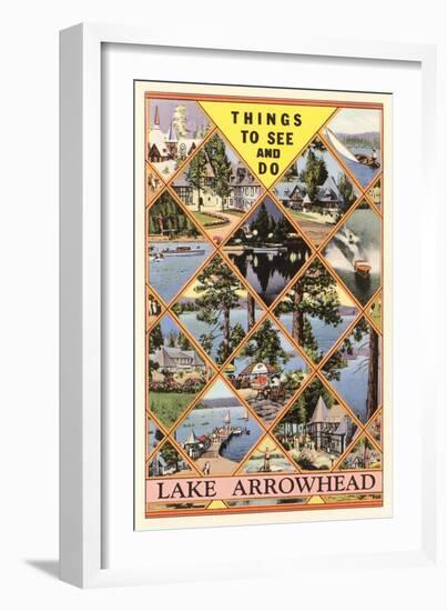 Things to See and Do in Lake Arrowhead, California-null-Framed Art Print