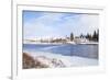 Thingvallabaer and Church by the River Oxara, Thingvellir National Park, Iceland-Neale Clark-Framed Photographic Print