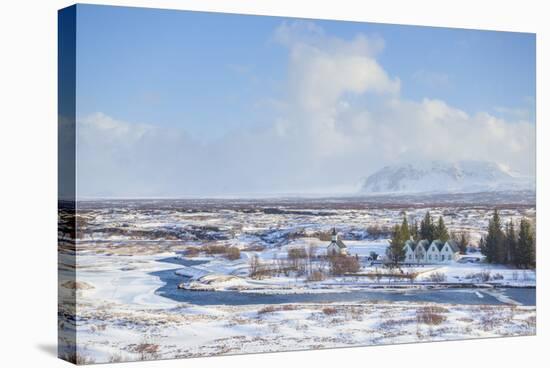 Thingvallabaer and River Oxara, Thingvellir National Park, UNESCO World Heritage Site, Iceland-Neale Clark-Stretched Canvas