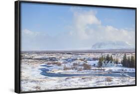 Thingvallabaer and River Oxara, Thingvellir National Park, UNESCO World Heritage Site, Iceland-Neale Clark-Framed Photographic Print