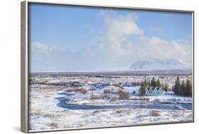 Thingvallabaer and River Oxara, Thingvellir National Park, UNESCO World Heritage Site, Iceland-Neale Clark-Framed Photographic Print