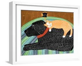 Think A Happy Thought Black-Stephen Huneck-Framed Giclee Print