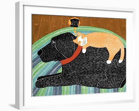 Think A Happy Thought Black-Stephen Huneck-Framed Giclee Print