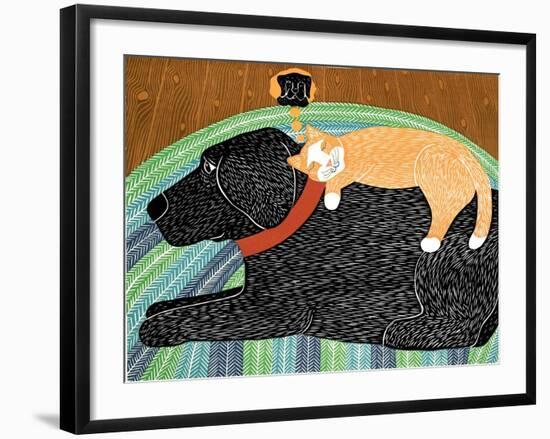 Think A Happy Thought Black-Stephen Huneck-Framed Giclee Print