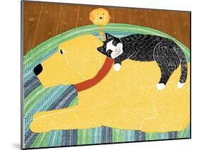 Think A Happy Thought Yellow Black Cat-Stephen Huneck-Mounted Giclee Print