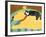 Think A Happy Thought Yellow Black Cat-Stephen Huneck-Framed Giclee Print