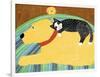 Think A Happy Thought Yellow Black Cat-Stephen Huneck-Framed Giclee Print