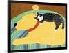 Think A Happy Thought Yellow Black Cat-Stephen Huneck-Framed Giclee Print