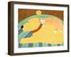 Think A Happy Thought Yellow-Stephen Huneck-Framed Giclee Print