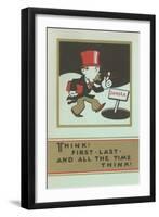 Think and Pay Attention-null-Framed Art Print