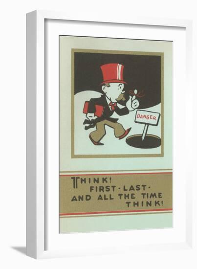 Think and Pay Attention-null-Framed Art Print