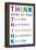 Think Before You Speak-null-Framed Poster