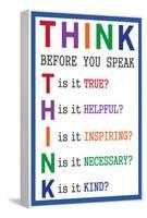 Think before You Speak-null-Framed Stretched Canvas